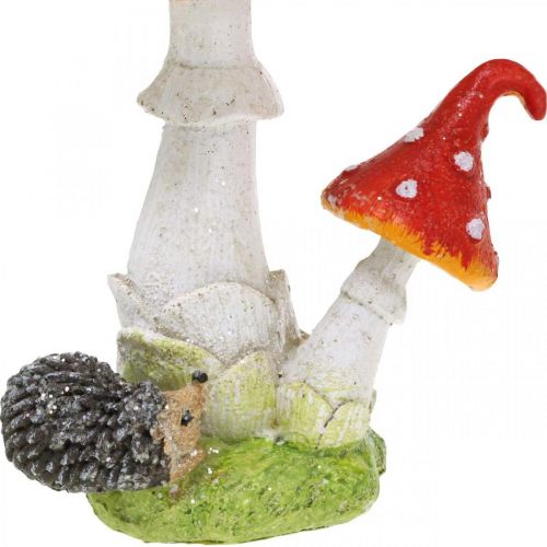 Article Amanite mouche avec hérissons décoration champignon décoration de table automne H22cm 2pcs