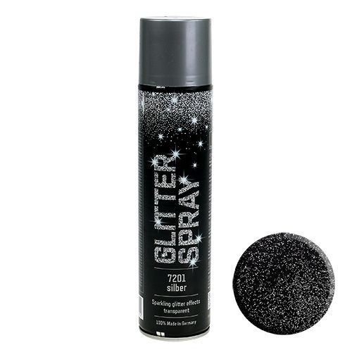 Spray paillettes argent 400ml-7201