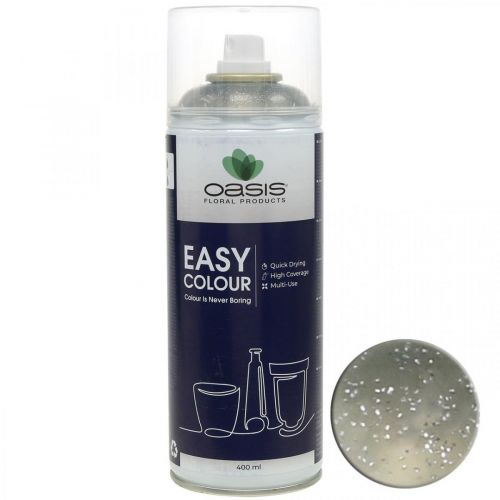 Floristik24 Spray Pailleté Silver Flitter Easy Color Color Spray 400ml