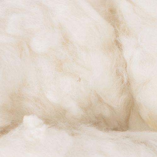 Laine de mouton en vrac 100 % naturelle blanche chinée 250 g | Floristik24.fr