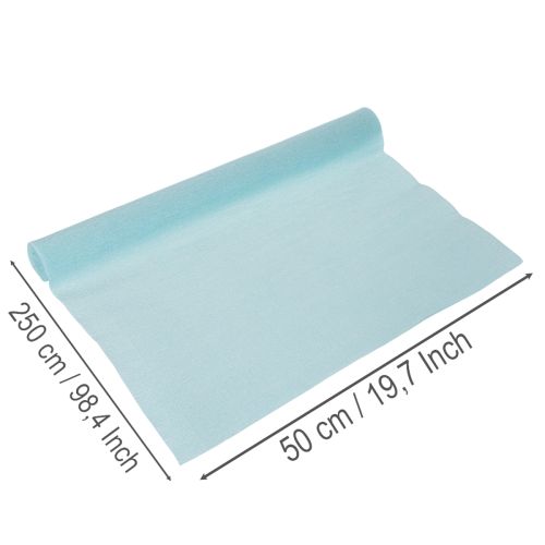Crepapier floral bleu 50 x 250 cm pour décoration | Floristik24.fr