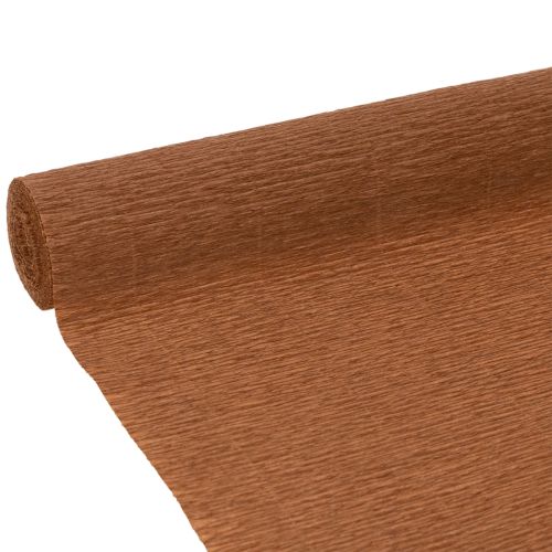 Rouleau de papier crépon marron pour fleuristes 50 cm x 2,5 m acheter | Floristik24.fr