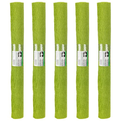 Article Papier crépon fleuriste vert herbe 50×250cm 5pcs