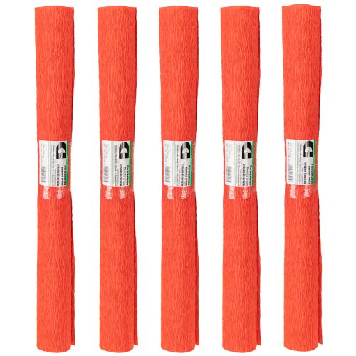Article Papier crépon fleuriste crépon fleuriste rouge 50×250cm 5 pièces