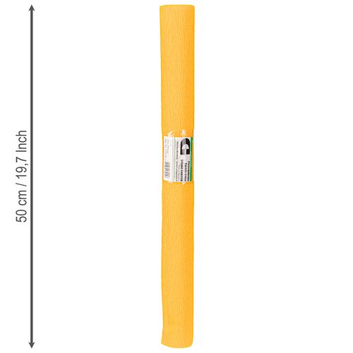 Article Papier crépon fleuriste jaune soleil 50×250cm 5 pièces