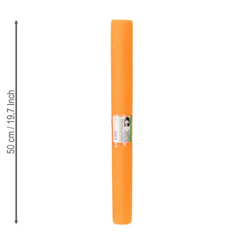 Article Papier crêpe fleuriste orange clair 50x250cm