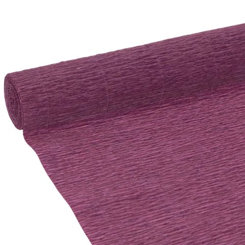 Krepppapier violet pour décoration 50x250 cm