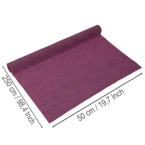 Krepppapier violet pour décoration 50x250 cm | Floristik24.fr
