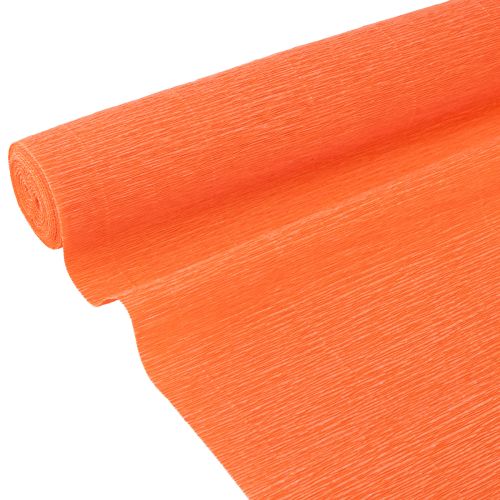 Papier crêpe fleuriste Orange 50x250cm