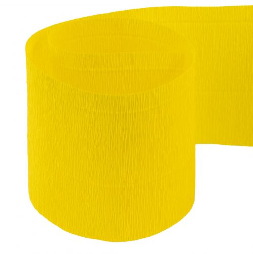 Article Crêpe Fleur jaune L10cm grammage 128g/m² L250cm 2pcs