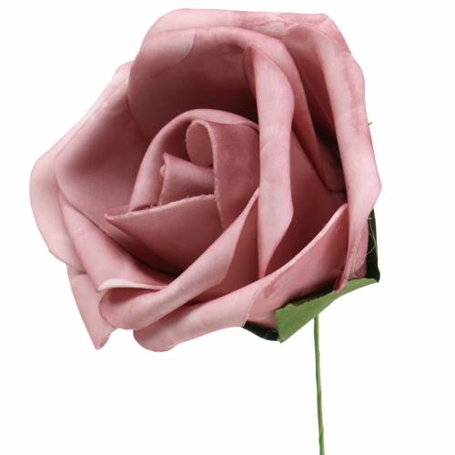 Floristik24 Mousse rose vieux rose Ø15cm 4pcs