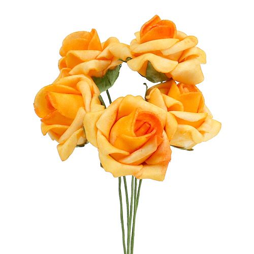 Mousse rose Ø 3.5cm abricot 48p