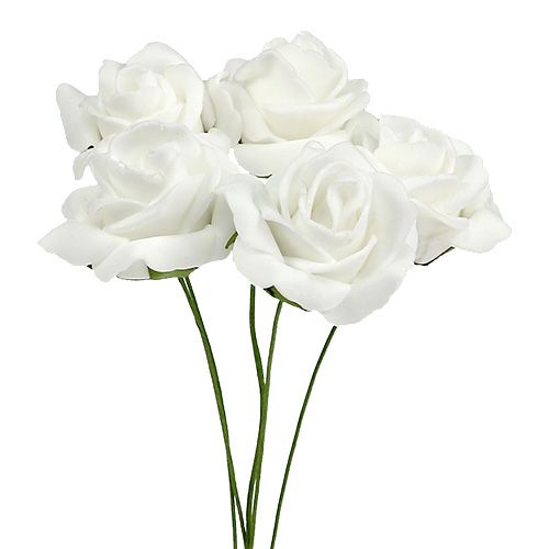 Mousse Rose Ø4.5cm blanc 36pcs