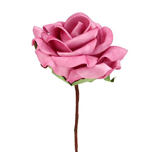 Floristik24 Rose en mousse Ø7,5cm rose 18 pcs