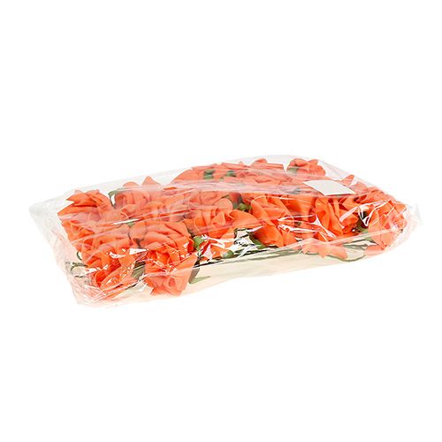 Article Rose en mousse Ø7,5cm orange 18 pcs