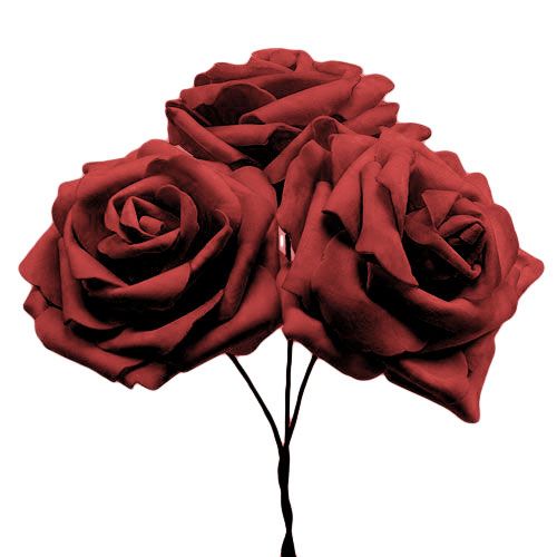 Article Mousse rose rouge Ø10cm 8 pcs