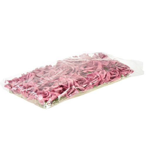 Floristik24 Rose en mousse sur fil mini roses vieux rose Ø5cm 27 pcs