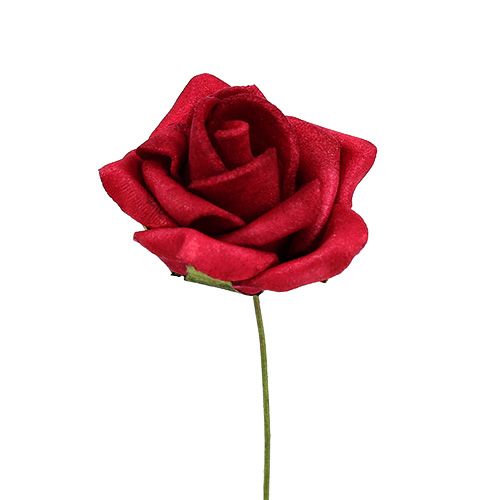 Floristik24.fr Mousse rose rouge Ø4cm 48pcs - acheter pas cher en ligne