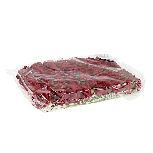 Article Mousse rose rouge Ø4cm 48 pcs