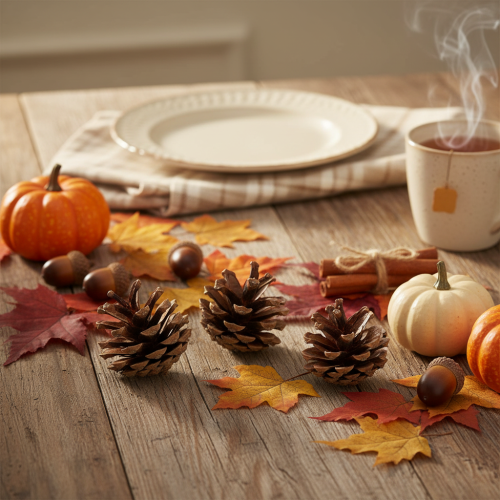 Article Pommes de pin décoratives Pommes de pin sylvestres naturelles 4-5cm 250g