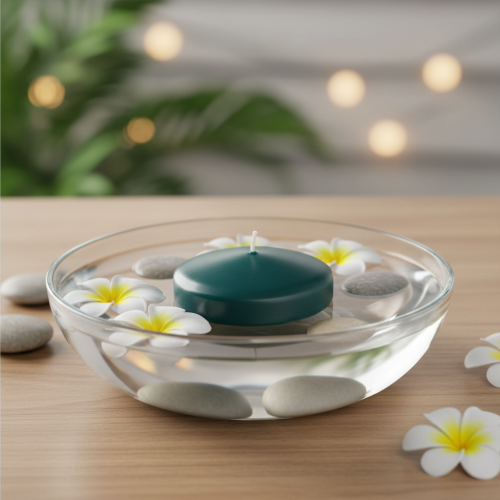 Article Bougie flottante pour les fêtes et une décoration d'ambiance, 8 cm, lot de 8