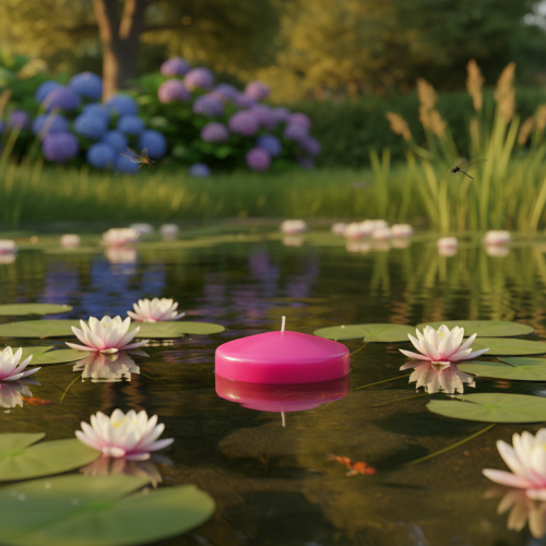 Article Bougies flottantes décoratives pour toutes vos fêtes, 8 cm, lot de 8