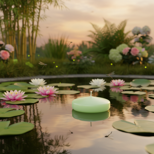 Article Bougie flottante décorative pour les fêtes et les moments d'ambiance, 8 cm, lot de 8