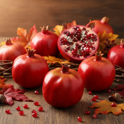 Article Décoration de fenêtre rouge artificielle de fruit décoratif de grenade 10,5 cm