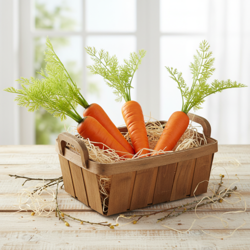 Article Carottes décoratives légumes artificiels L30cm 3 pcs
