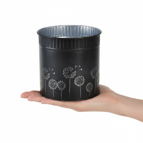 Article Pot de fleurs pissenlit, noir, Ø15,5 cm H15,5 cm
