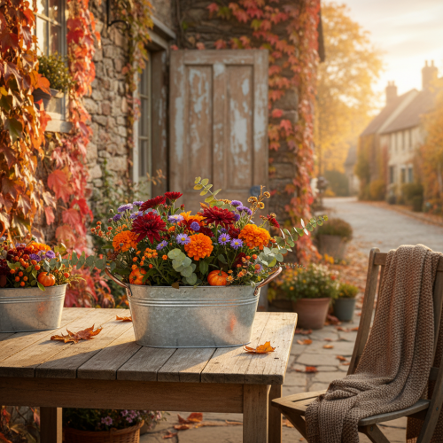 Article Coupe à fleurs avec anses, coupe décorative, métal, 17,5 × 12 × 9 cm
