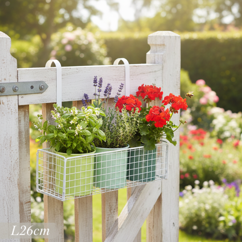 Article Pot de fleurs suspendu, décoration de balcon, décoration de cuisine, L26cm