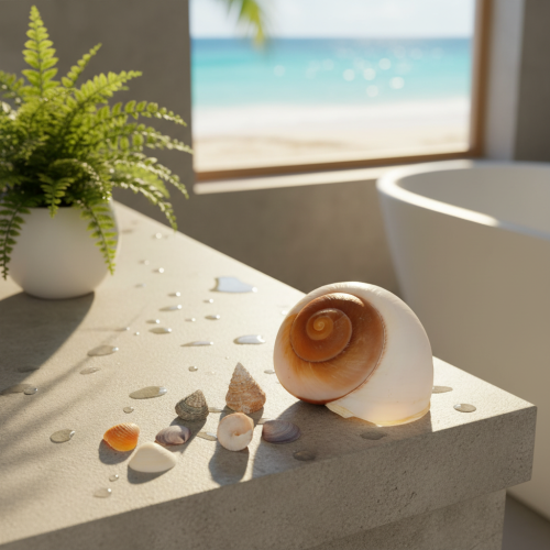 Article Coquillages décoratifs - Un élément de décoration unique pour la salle de bain et le salon - 300 g