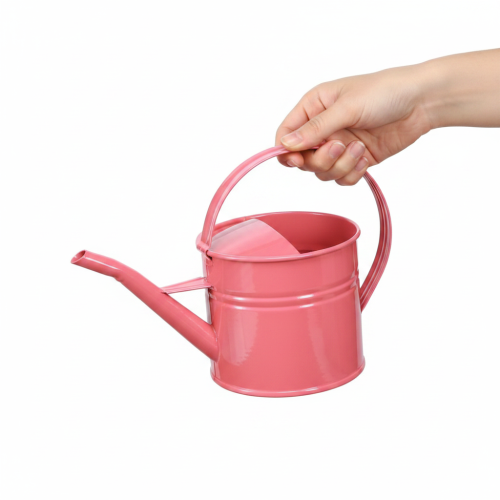 Arrosoir décoratif en métal, pot de fleurs rose, 1,25 l, intérieur/extérieur, balcon | Floristik24.fr