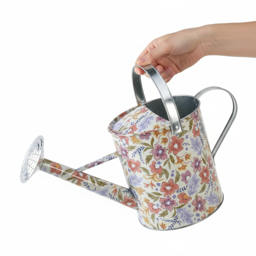 Arrosoir décoratif en métal, pot de fleurs vintage, Ø18cm | Floristik24.fr