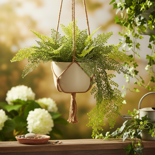 Branche de Fougère Artificielle Fine pour Décoration 80cm | Floristik24.fr