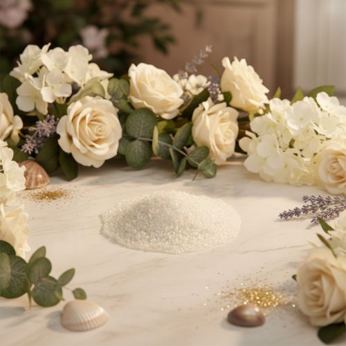 Granulés décoratifs, granulés de verre, sable décoratif 1-2 mm, nacre, 2 kg | Floristik24.fr