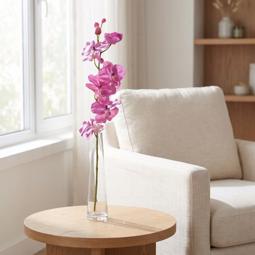 Orchidée Phalaenopsis artificielle 6 fleurs violet 70 cm | Floristik24.fr