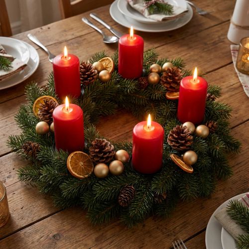 Couronne en métal noir pour décoration de table Ø30 cm H3,5 cm | Floristik24.fr