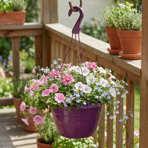 Suspension pour Plantes en Plastique Violet Ø25cm | Floristik24.fr