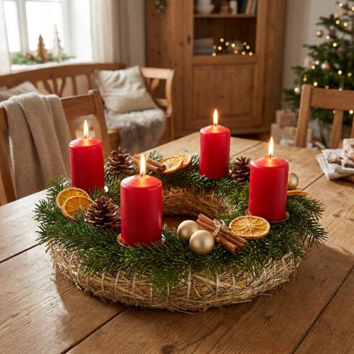 Couronne en Paille Naturelle Ø40 cm - Lot de 5 pour Décorations Saisonnières | Floristik24.fr