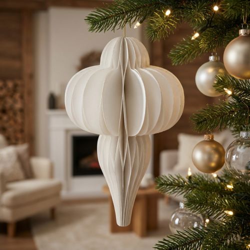 Boule de Noël en papier