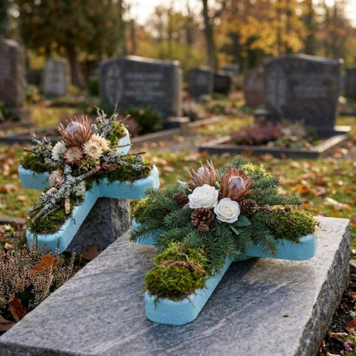 Croix en Polystyrène 35 x 23 cm - Lot de 2 | Floristik24.fr