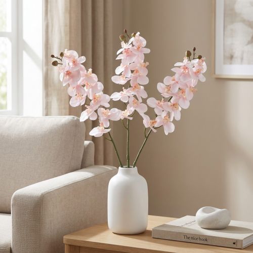Article Orchidée Artificielle Rose Phalaenopsis 58 cm