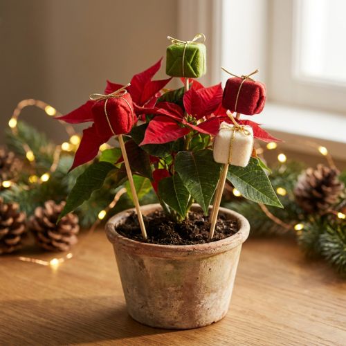 Décoration de Noël en Bois – Piques Cadeaux 2,5 cm – Lot de 15 | Floristik24.fr
