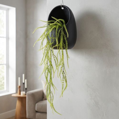 Plante Artificielle Graminée Verte 114 cm pour Décoration Murale Suspendue | Floristik24.fr