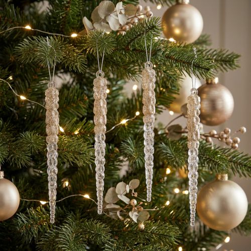 Décorations suspendues glaçons