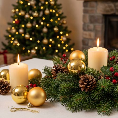 Boules de Noël en plastique doré 6cm - Lot de 12 | Floristik24.fr