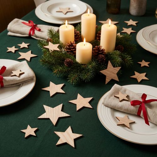 Étoiles décoratives en bois