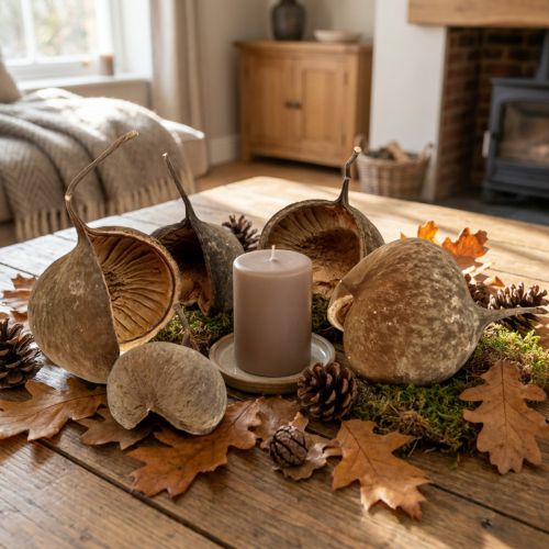 Boules Décoratives Naturelles en Bois - Lot de 15 pièces | Floristik24.fr
